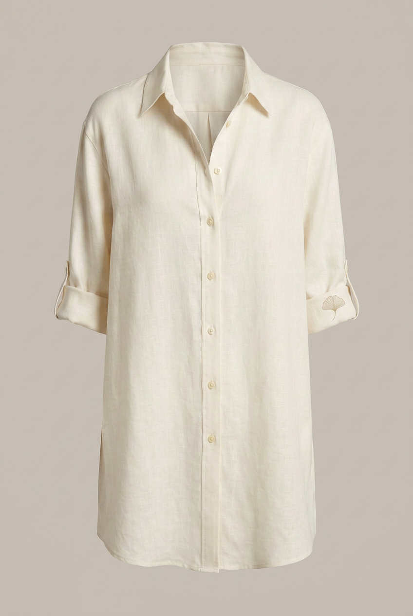 Camicia avorio, fronte