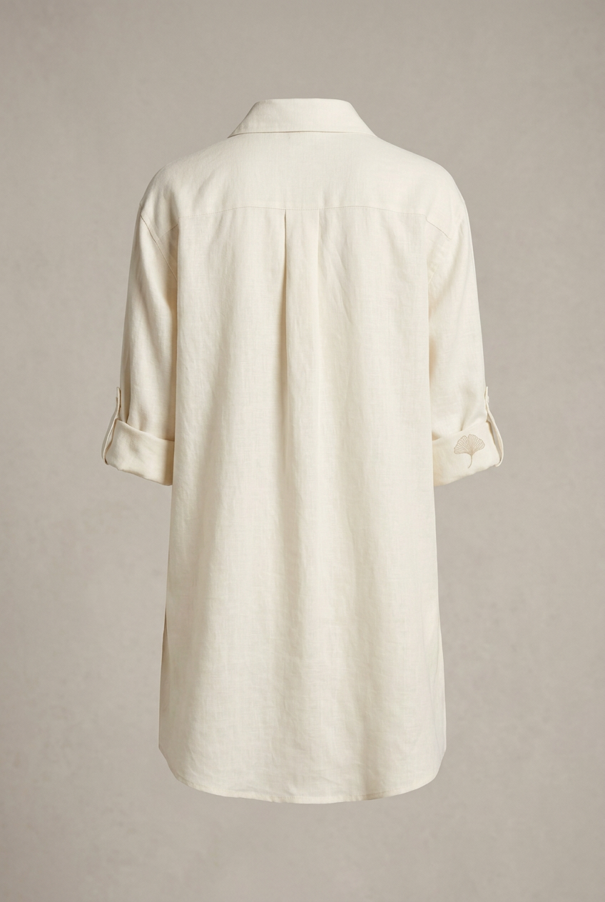 Camicia avorio, retro