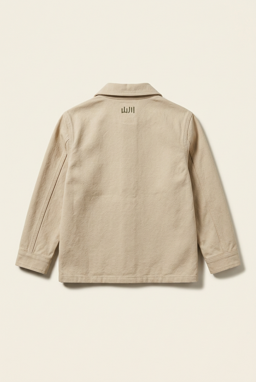 Giacca JUNIOR, retro con scritta 山川 sotto il colletto