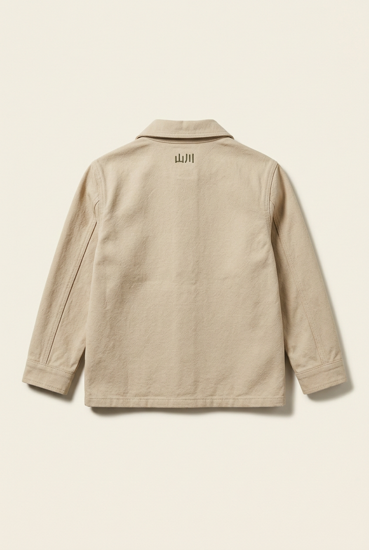 Giacca JUNIOR, retro con scritta 山川 sotto il colletto