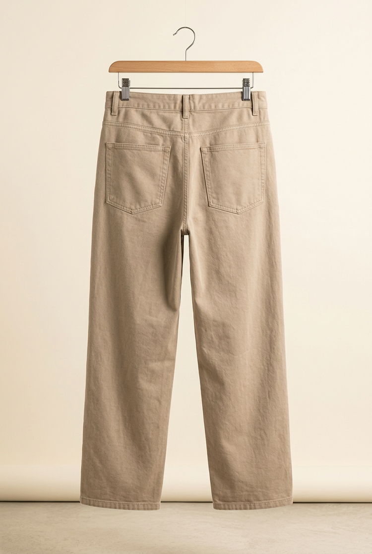 Herick & Belle Casual Nature sand trousers, back