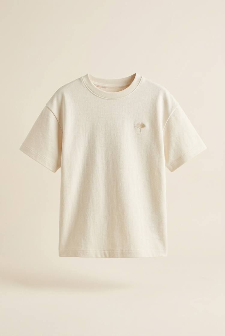 Junior Ginkgo Crew-Neck T-Shirt – Ivory