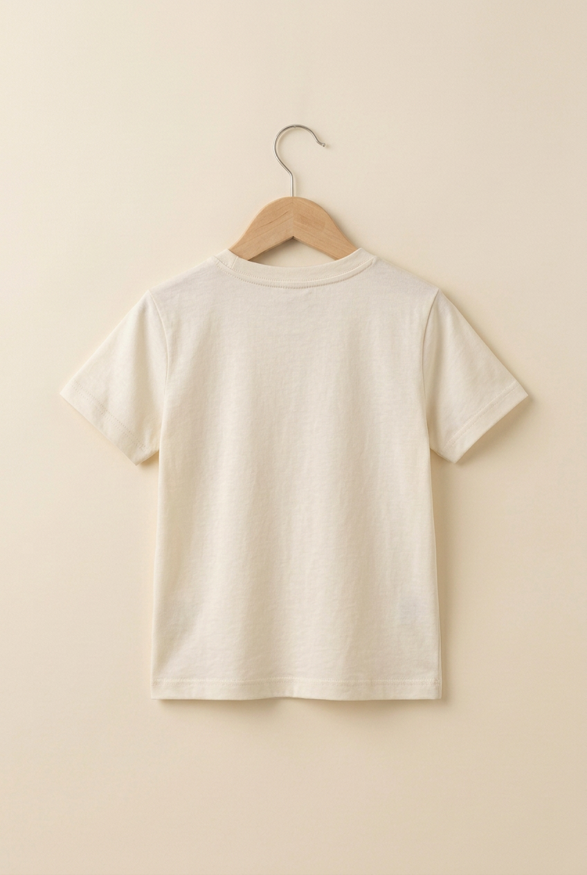 Minimal Luxury junior tee, back view