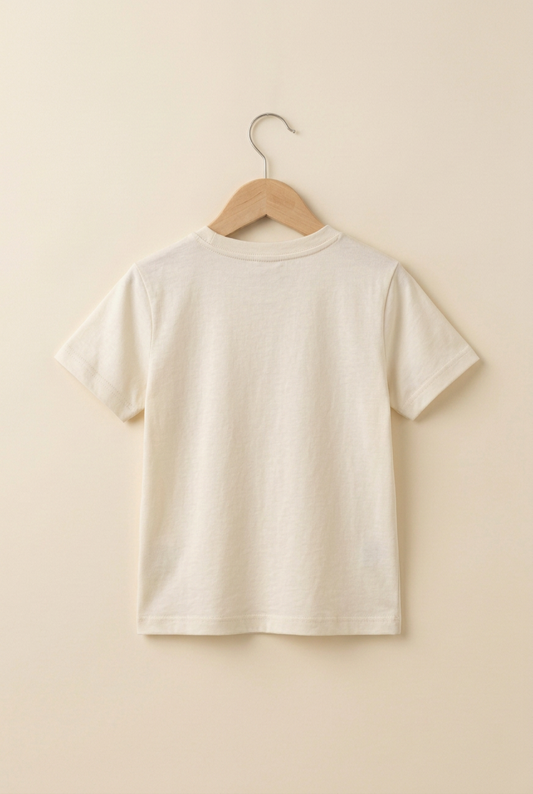 Minimal Luxury junior tee, back view