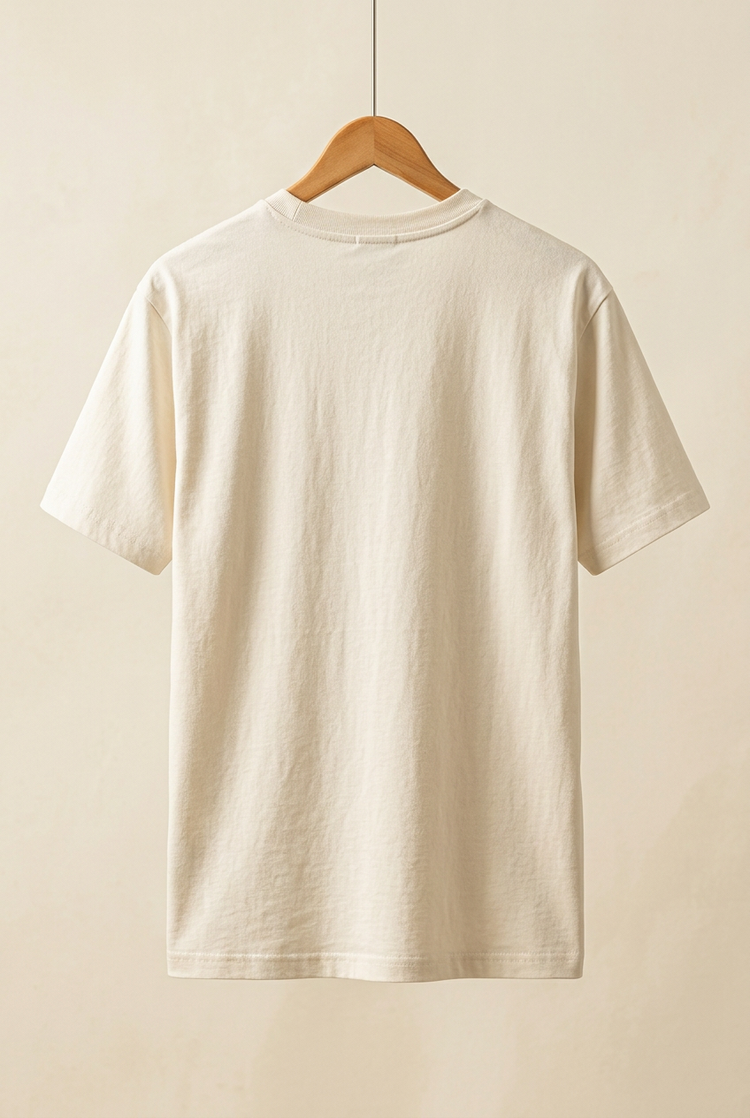 Herick & Belle Japanese Heritage ivory tee, back