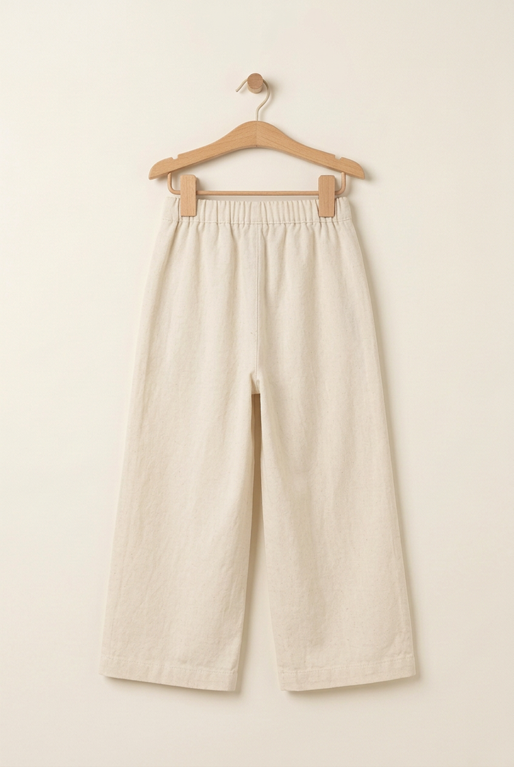 Japanese Heritage junior wide trousers, back view