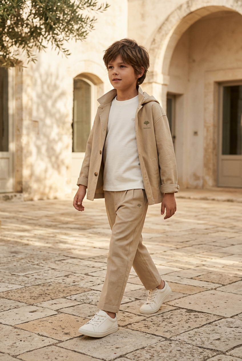 Junior Ginkgo Crew-Neck T-Shirt – Ivory