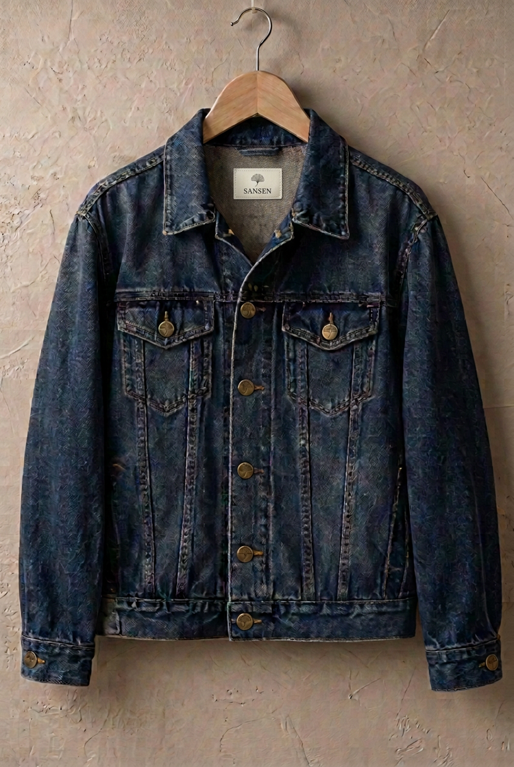 Ginkgo-Jeansjacke – Indigo