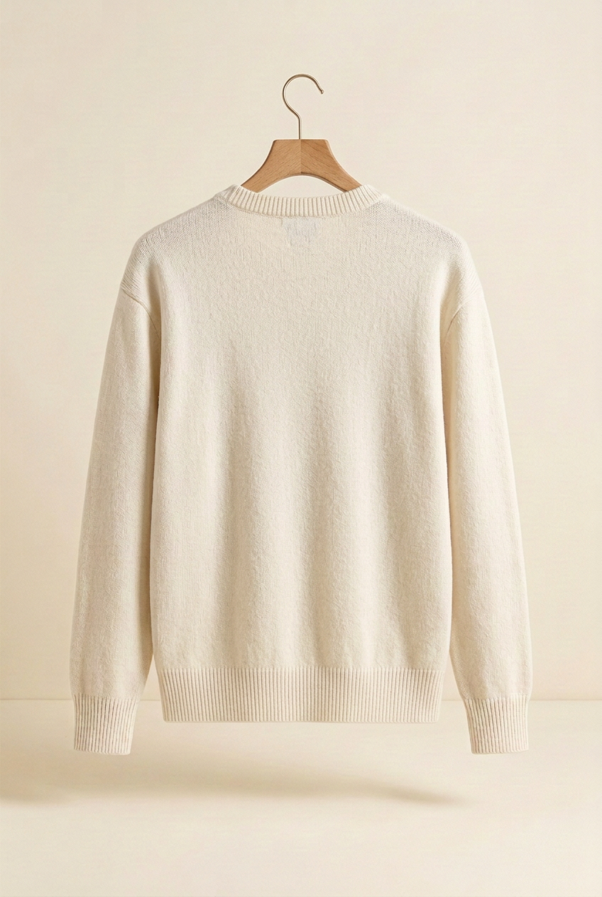 Herick & Belle City Explorer ivory knit, back view