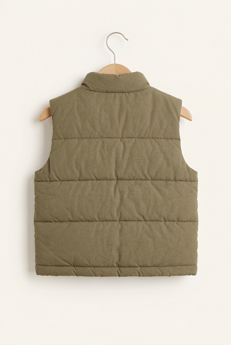 Outdoor Balance junior quilted vest, back view