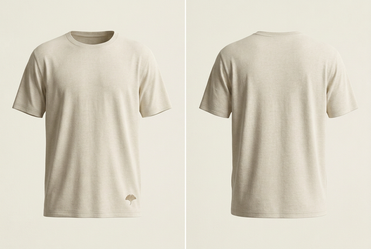 Linea Classica Men's Ginkgo T-Shirt – Ivory