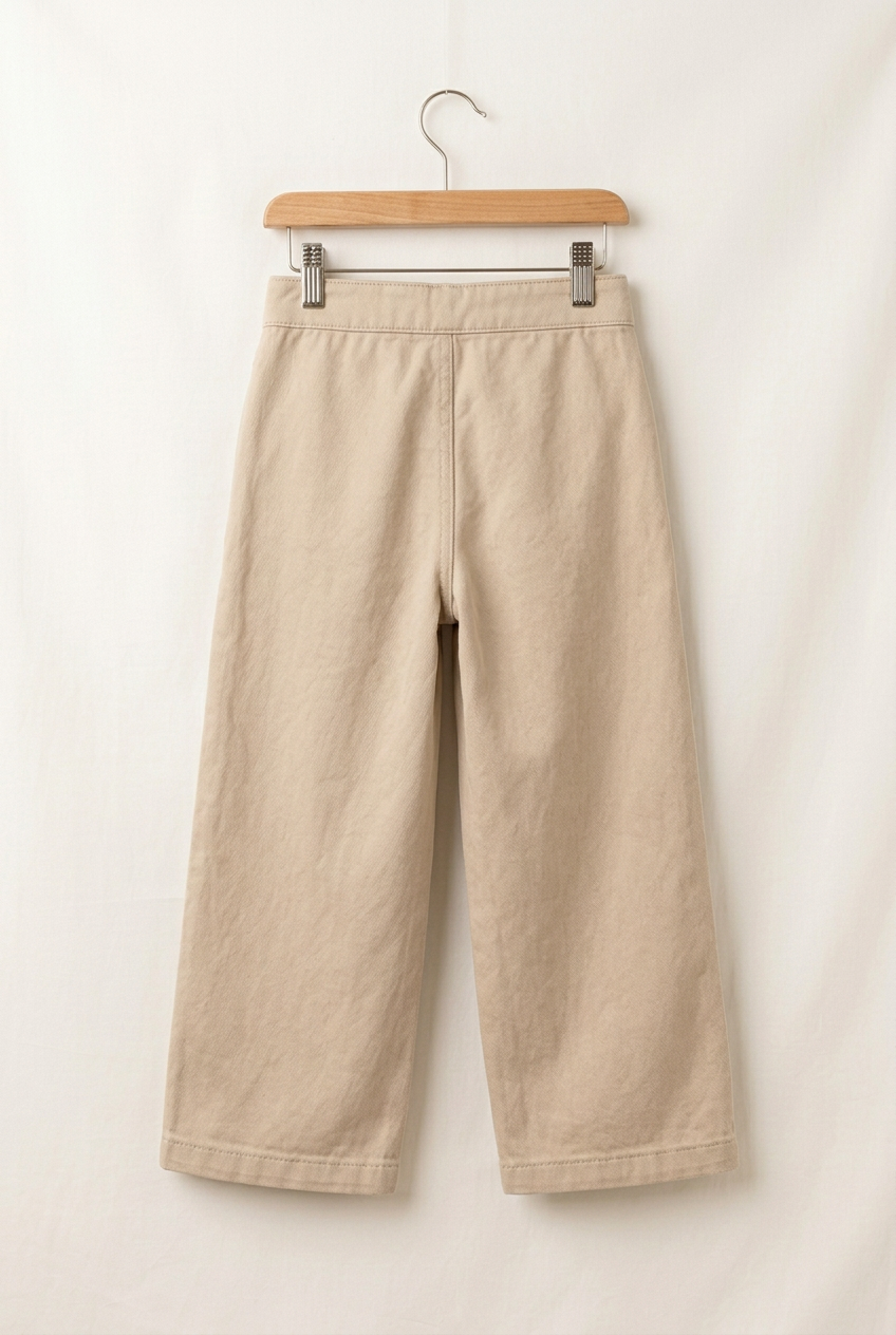 Soft Essentials junior wide trousers, back view