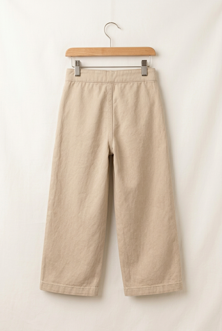 Soft Essentials junior wide trousers, back view