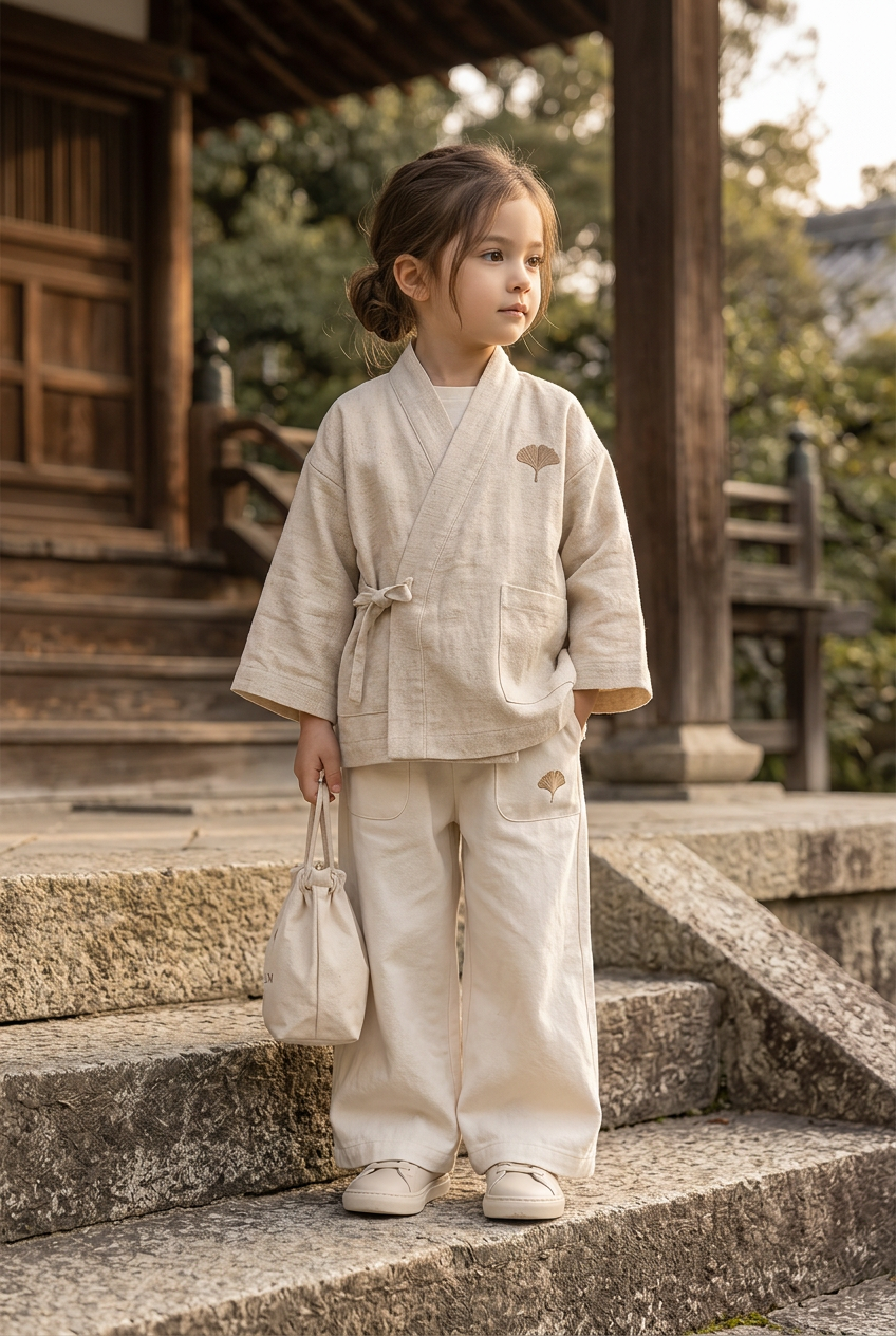 Child wearing the Japanese Heritage junior look