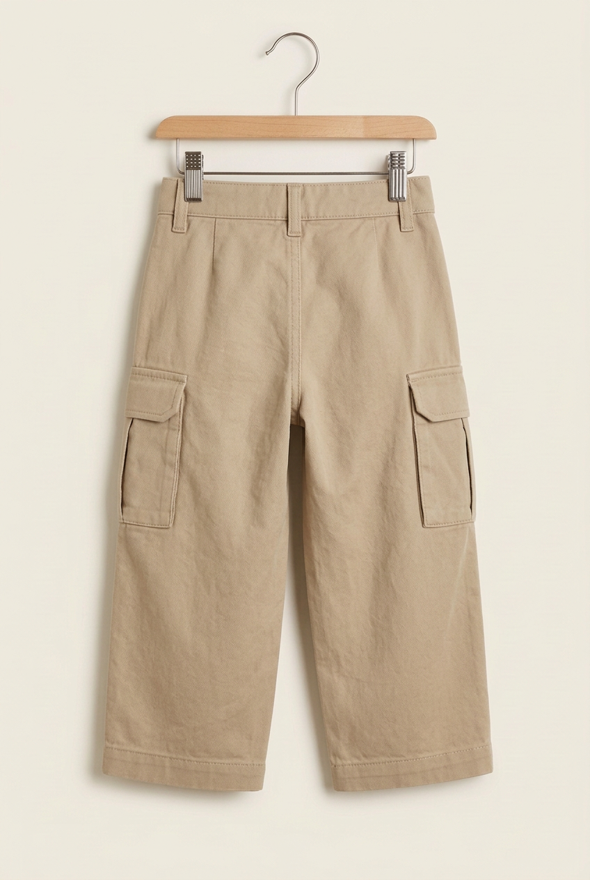 Outdoor Balance junior cargo trousers, back view
