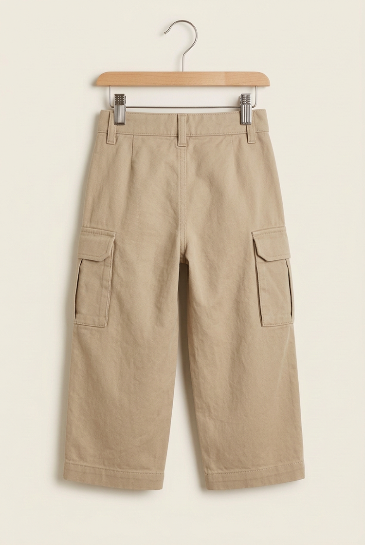 Outdoor Balance junior cargo trousers, back view