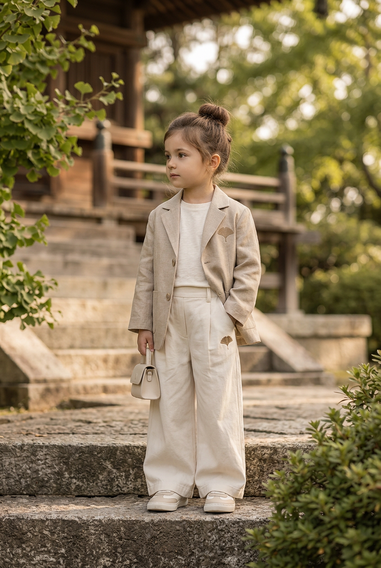Child wearing the Minimal Luxury junior look