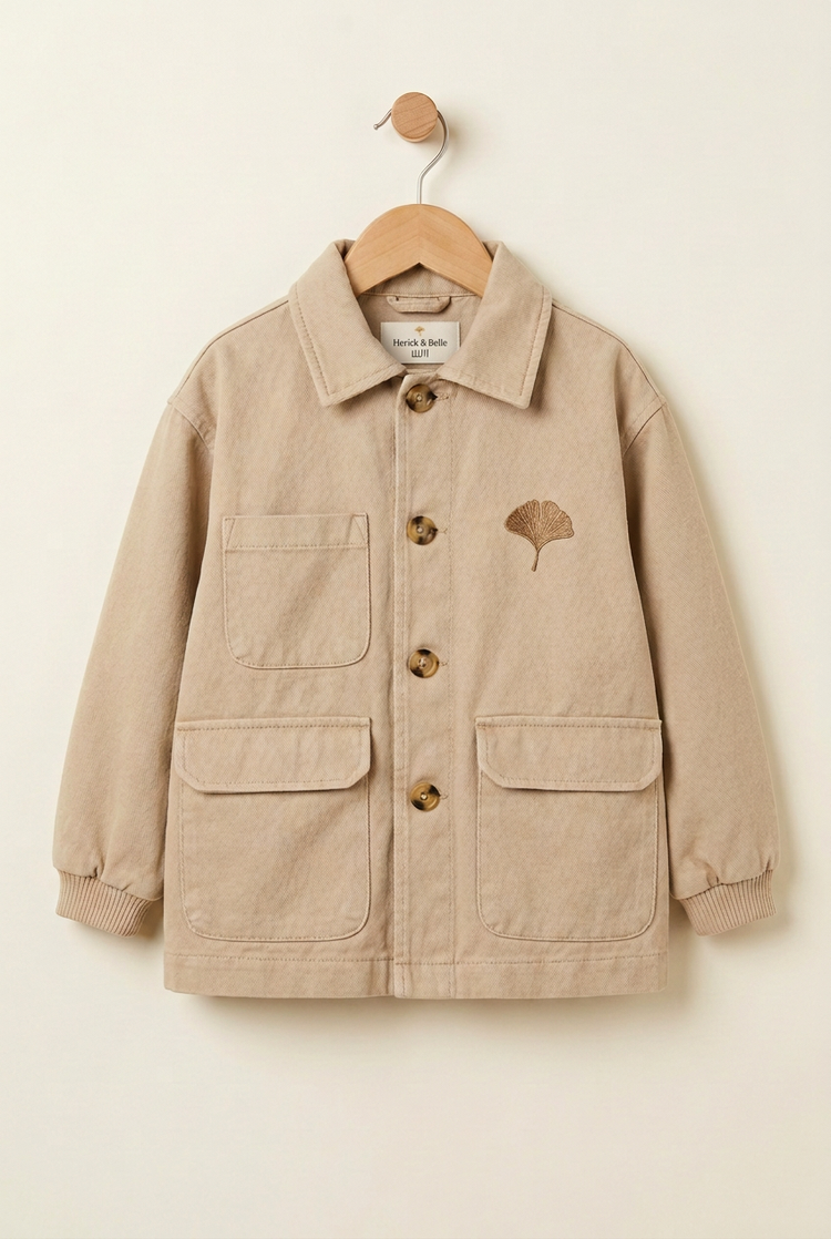 City Explorer Ginkgo Chore Jacket – Sand (Junior)