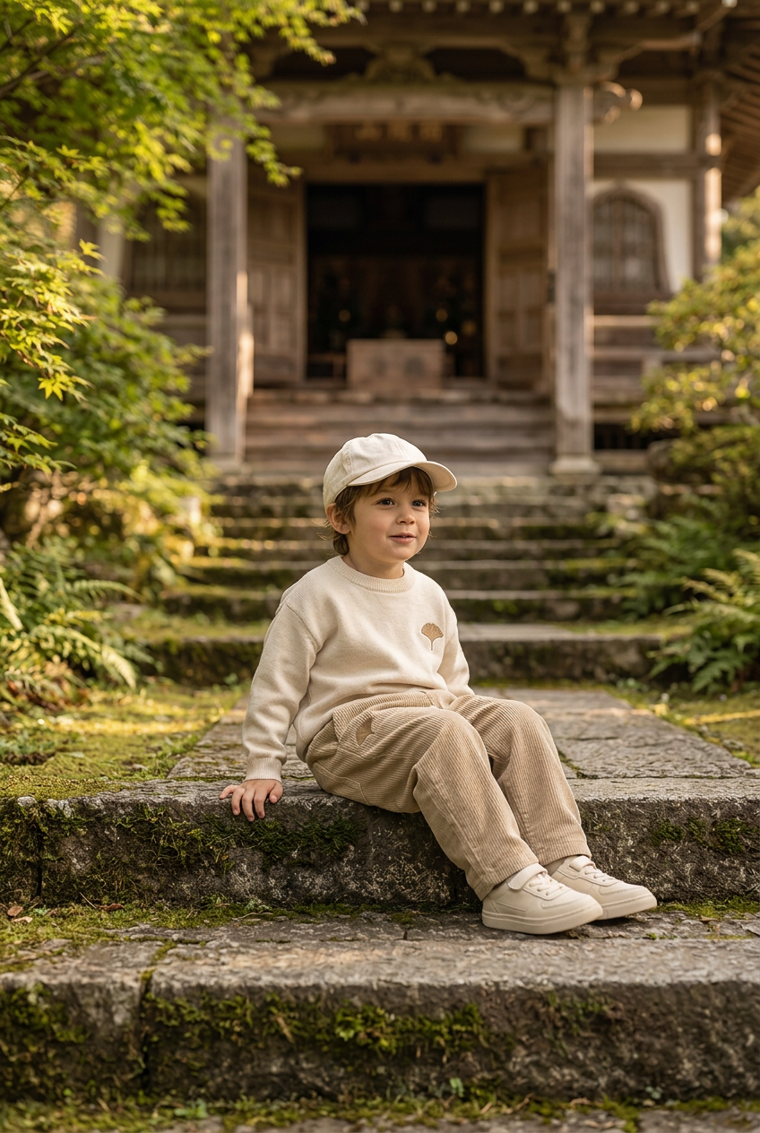 Child wearing the Casual Nature junior look